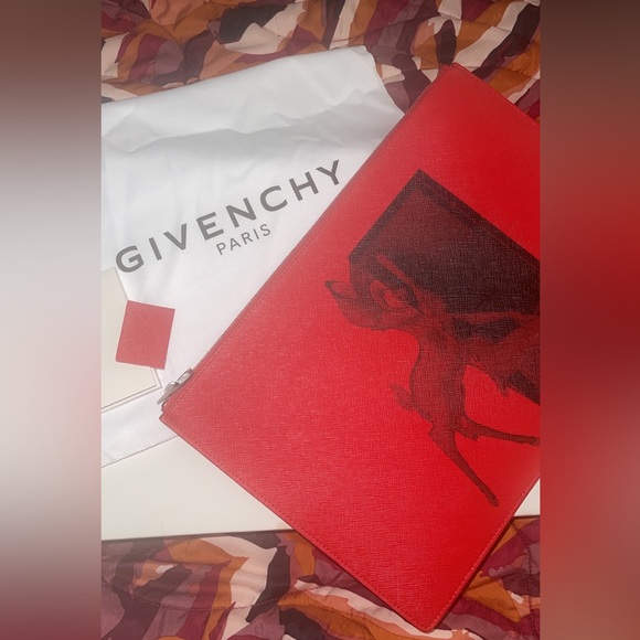 Iconic Red Givenchy Bambi Pouch - Picture 8 of 8